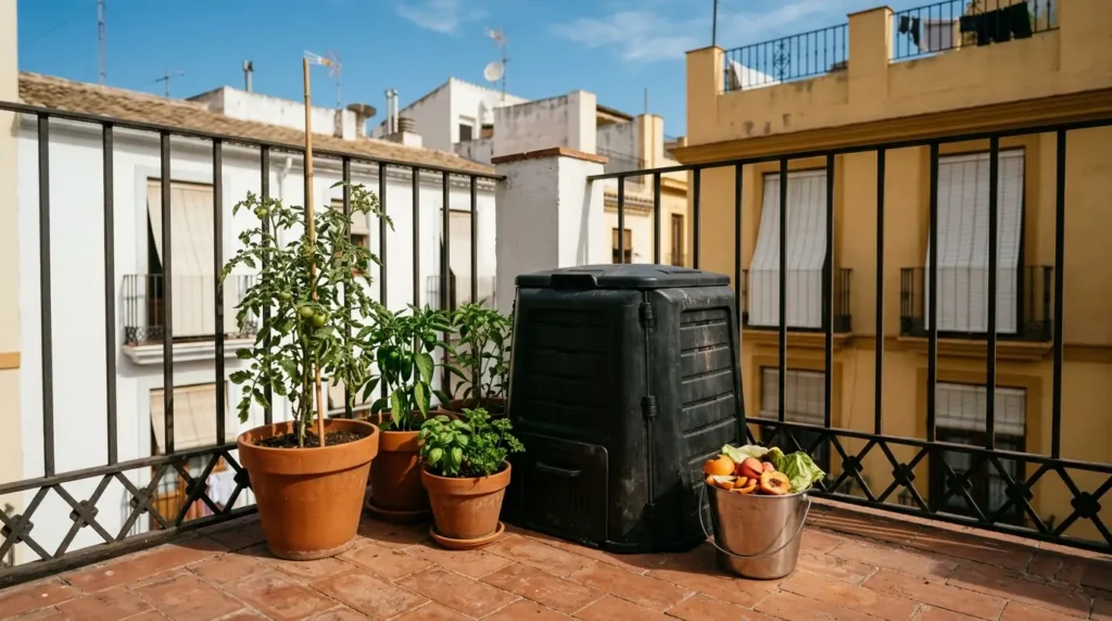 compostador de terraza